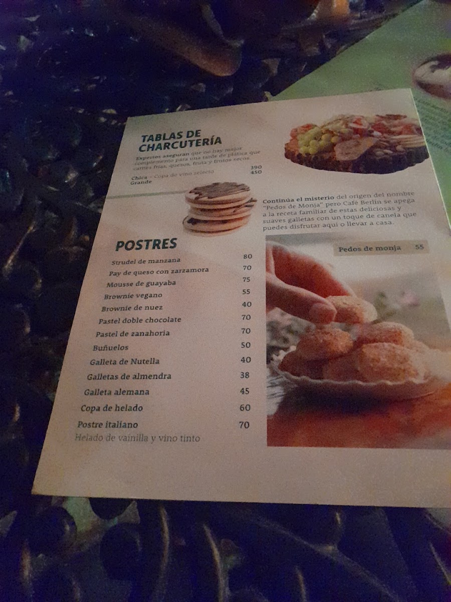 Cafe Berlin Menu - Image 1